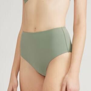 Everlane Bikini Swim ReNew Hipster Bottom Modest Herb Green Size XS